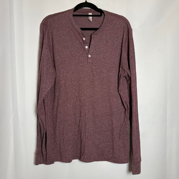 American Apparel Other - Dexter Morgan Kill Shirt American Apparel‎ Mens XL Burgundy Heather L/S Henley